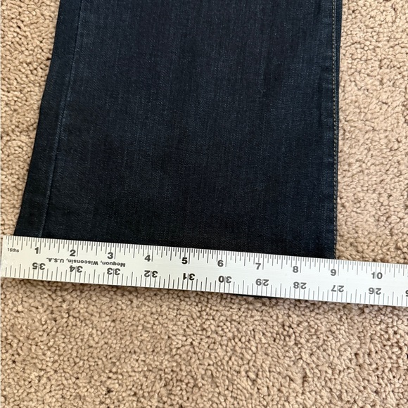 M1858 Jeans Women size 2/26 Dark Blue Amy Boot Bootcut Long Stretch Denim Pants - Picture 4 of 11